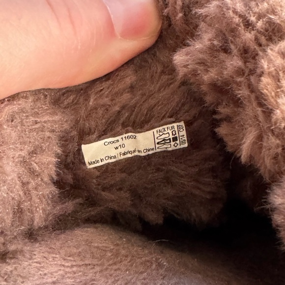 Crocs Cobbler Suede Clogs Brown Women Size 10 - Picture 6 of 6